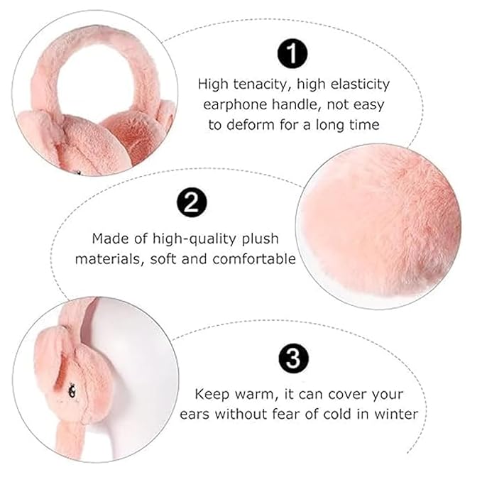 Cute Rabbit Moving Ears Earmuff