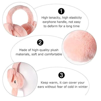 Cute Rabbit Moving Ears Earmuff